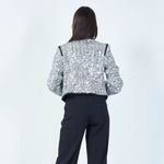 Load image into Gallery viewer, Cropped sequined jacket
