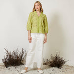 Load image into Gallery viewer, AMY Light olive shirt Guardaroba Style
